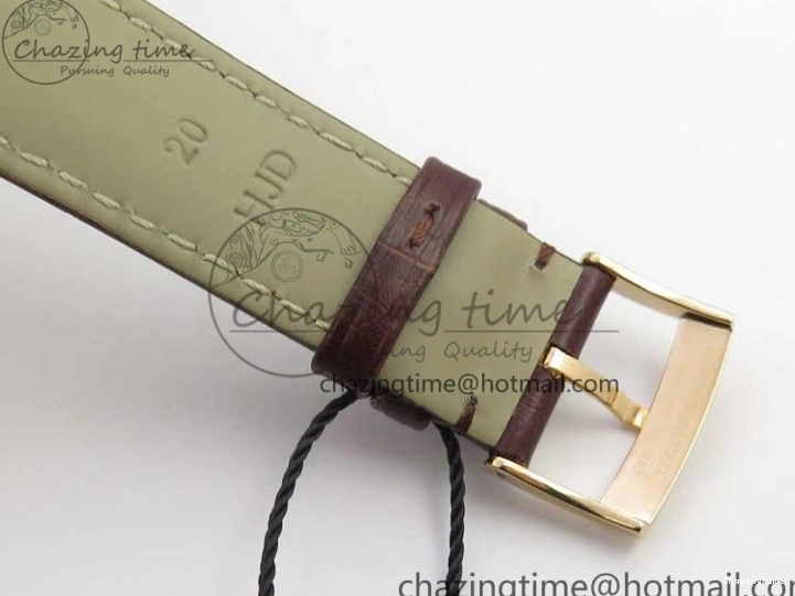 0422 De Ville Prestige Real PR RG ZF 1:1 Best Edition White Dial on Brown Leather Strap MIYOTA HighPerformance 7939